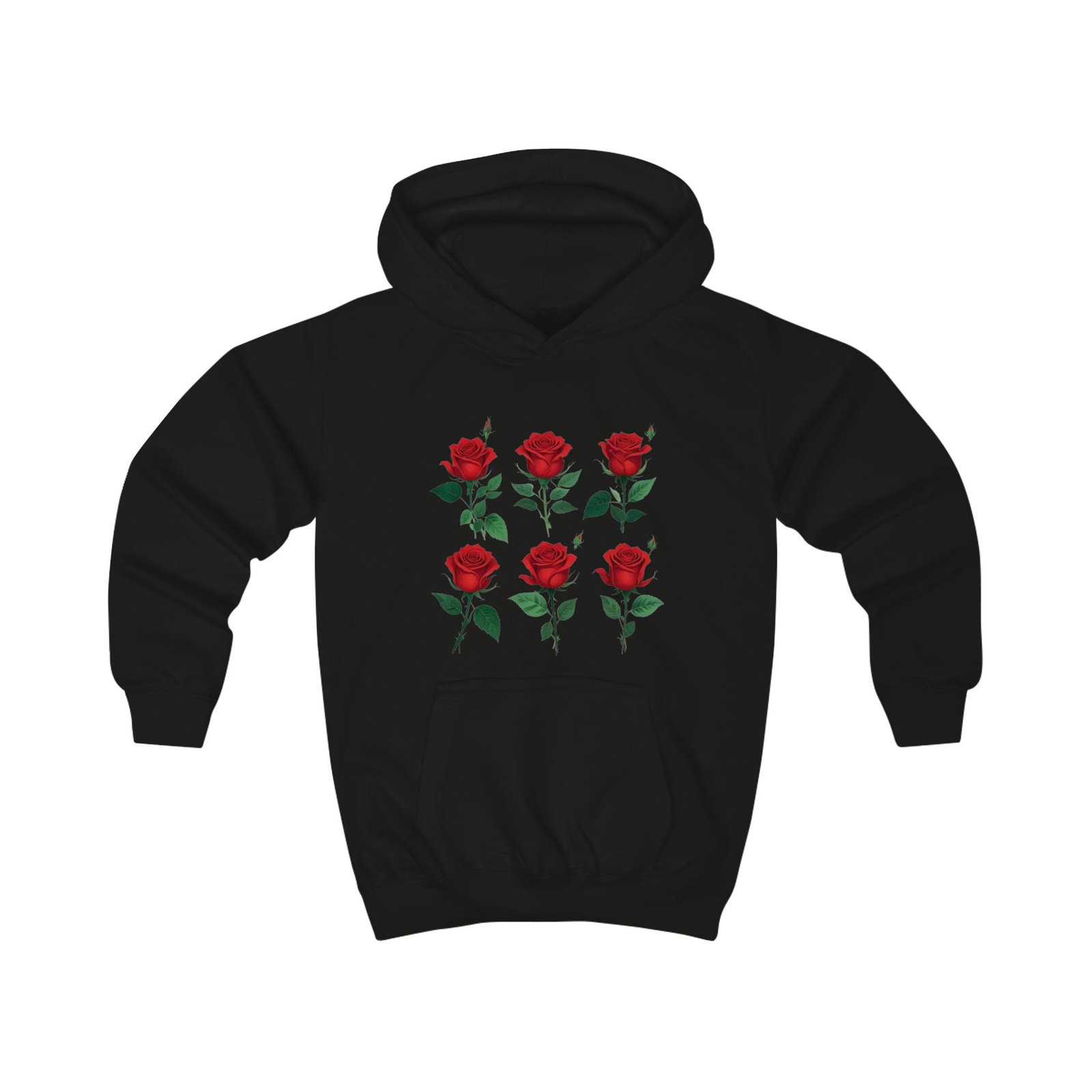 Red Roses Kids Hoodie - Image 9