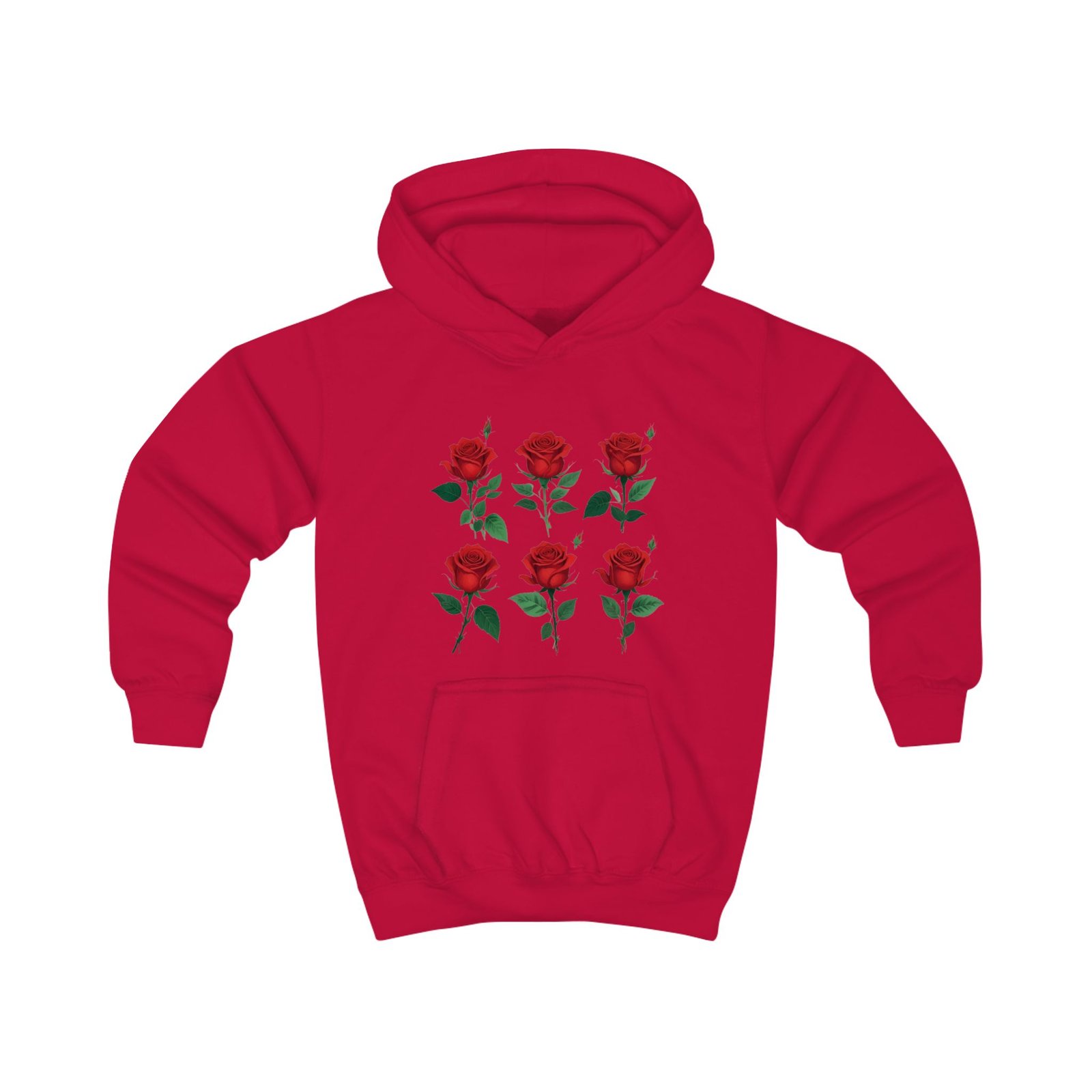 Red Roses Kids Hoodie - Image 23
