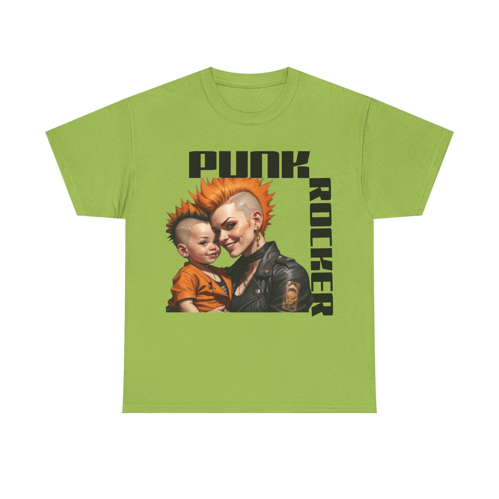Punk Mother Daughter Father Son Grandparents Grandkids Matching Unisex Heavy Cotton Tee - Image 41