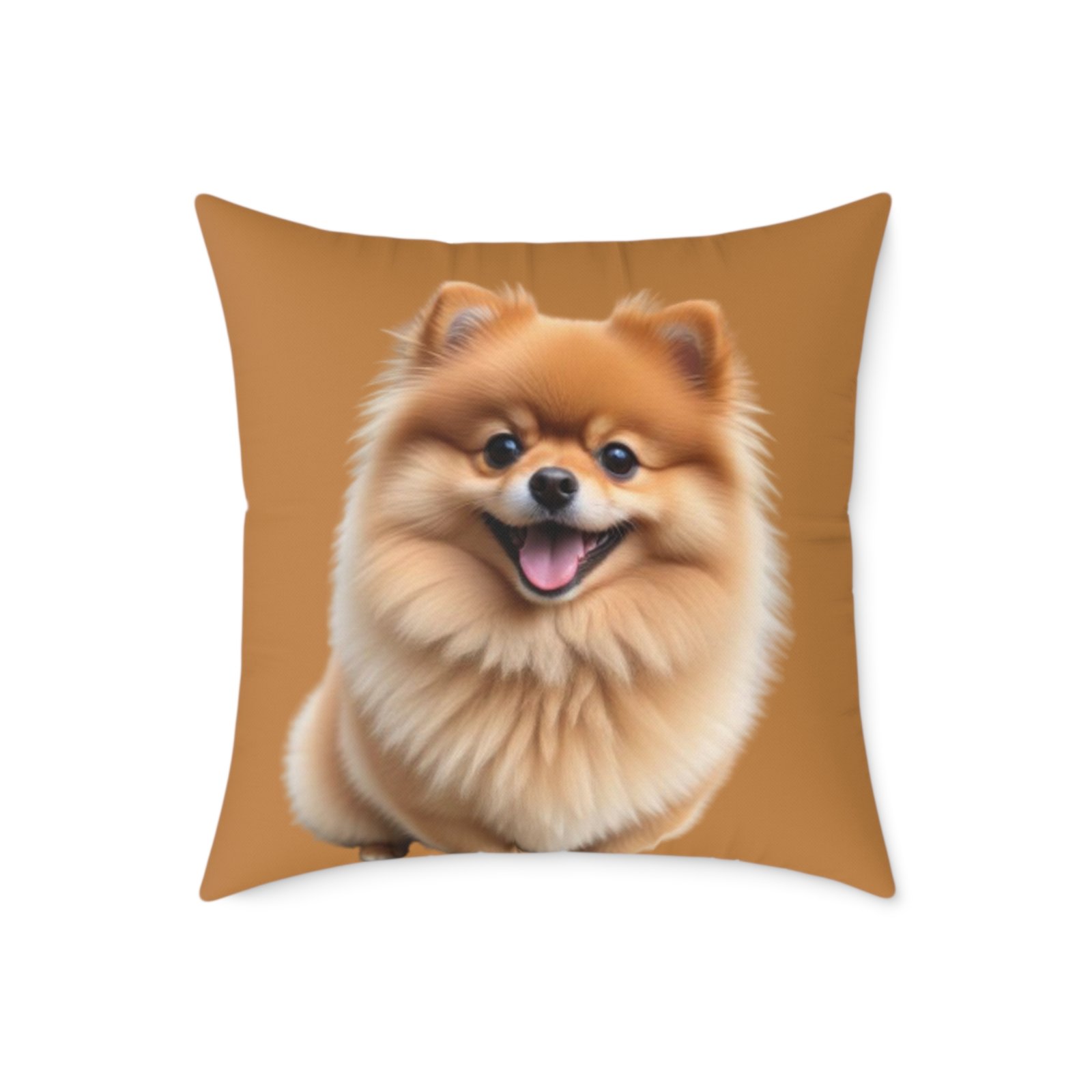 Pomeranian Dog Square Poly Canvas Pillow - Image 13