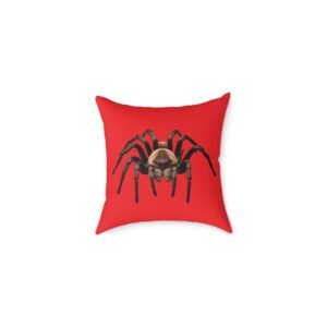 Spider Square Poly Canvas Pillow