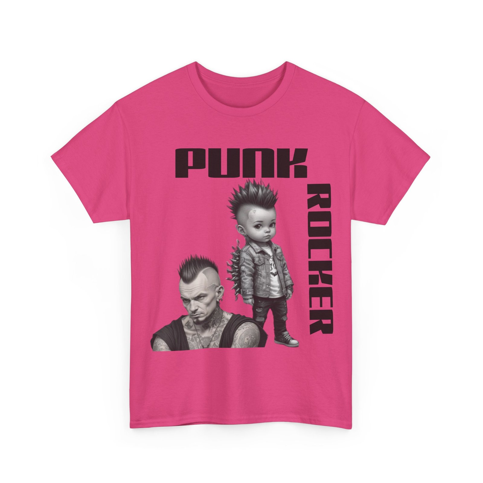 Punk Mother Daughter Father Son Grandparents Grandkids Matching Unisex Heavy Cotton Tee - Image 67