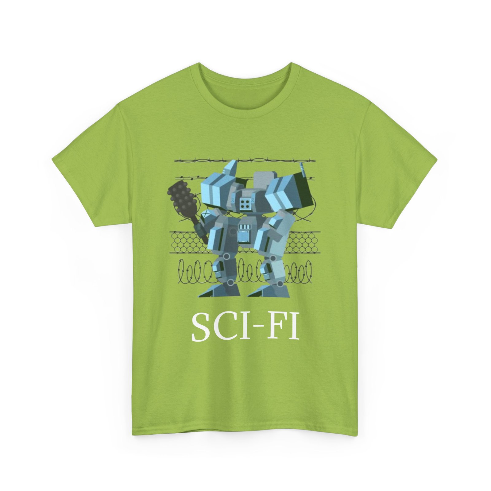 Sci-Fi Robot Futuristic Tee, Unisex Cotton T-Shirt, Geeky Clothing, Perfect Gift for Sci-Fi Lovers, Casual Wear, Unique Graphic Tee - Image 39