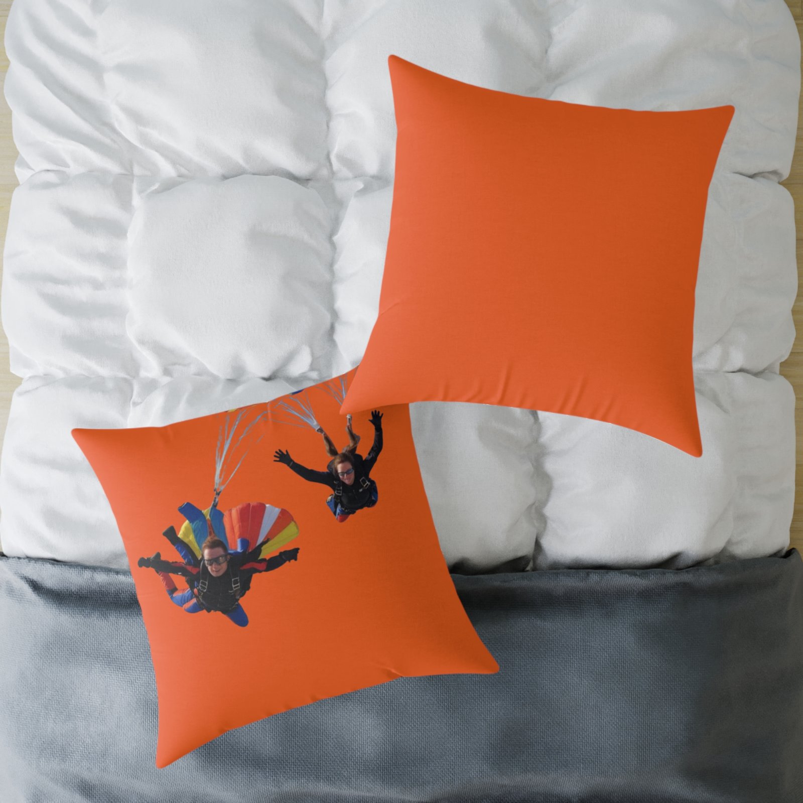 Parachuters Square Poly Canvas Pillow - Image 20