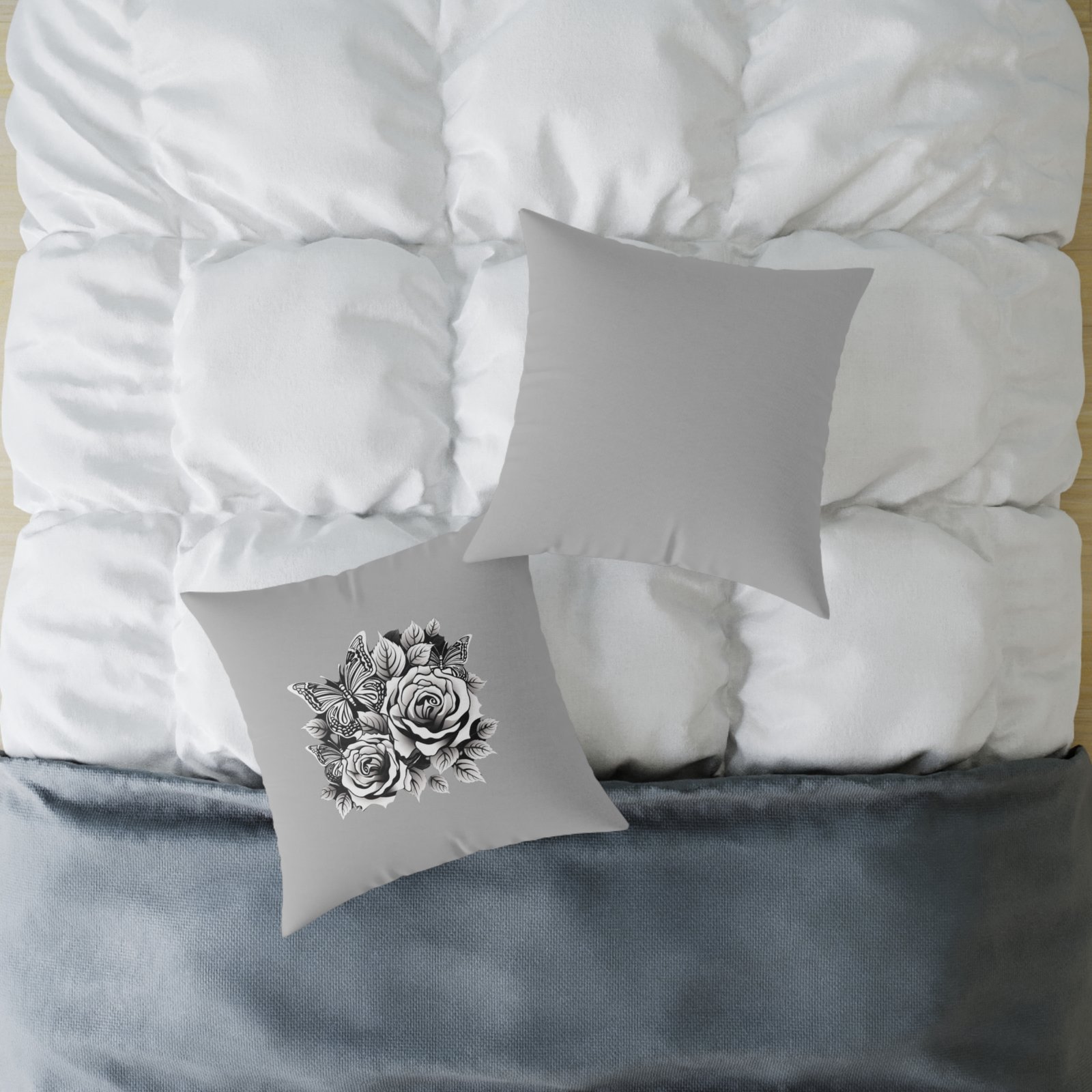 Butterfly Square Poly Canvas Pillow - Image 12