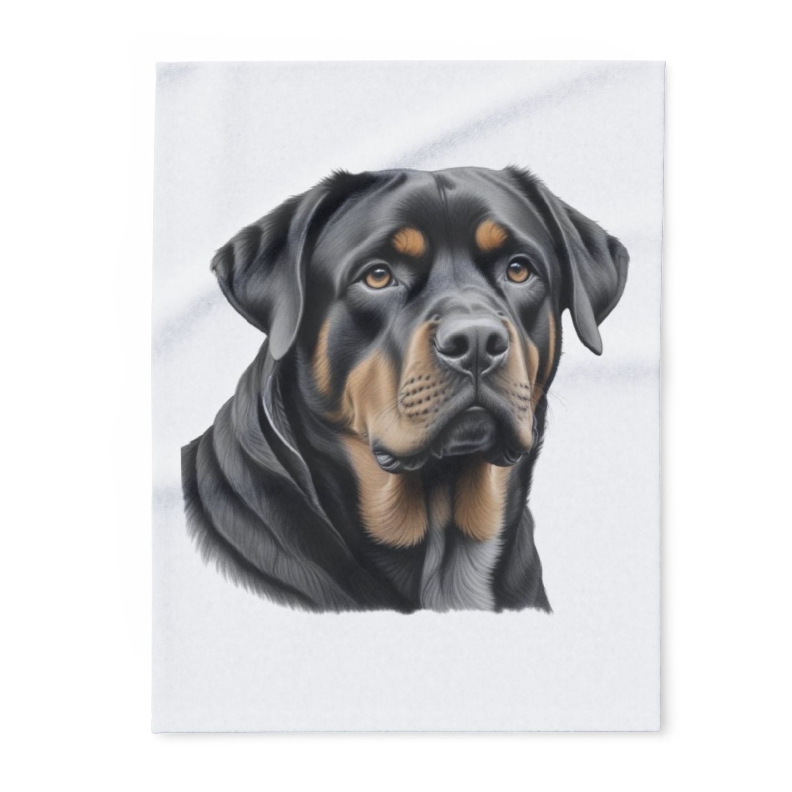 Rottweiller Puppy Arctic Fleece Blanket 08