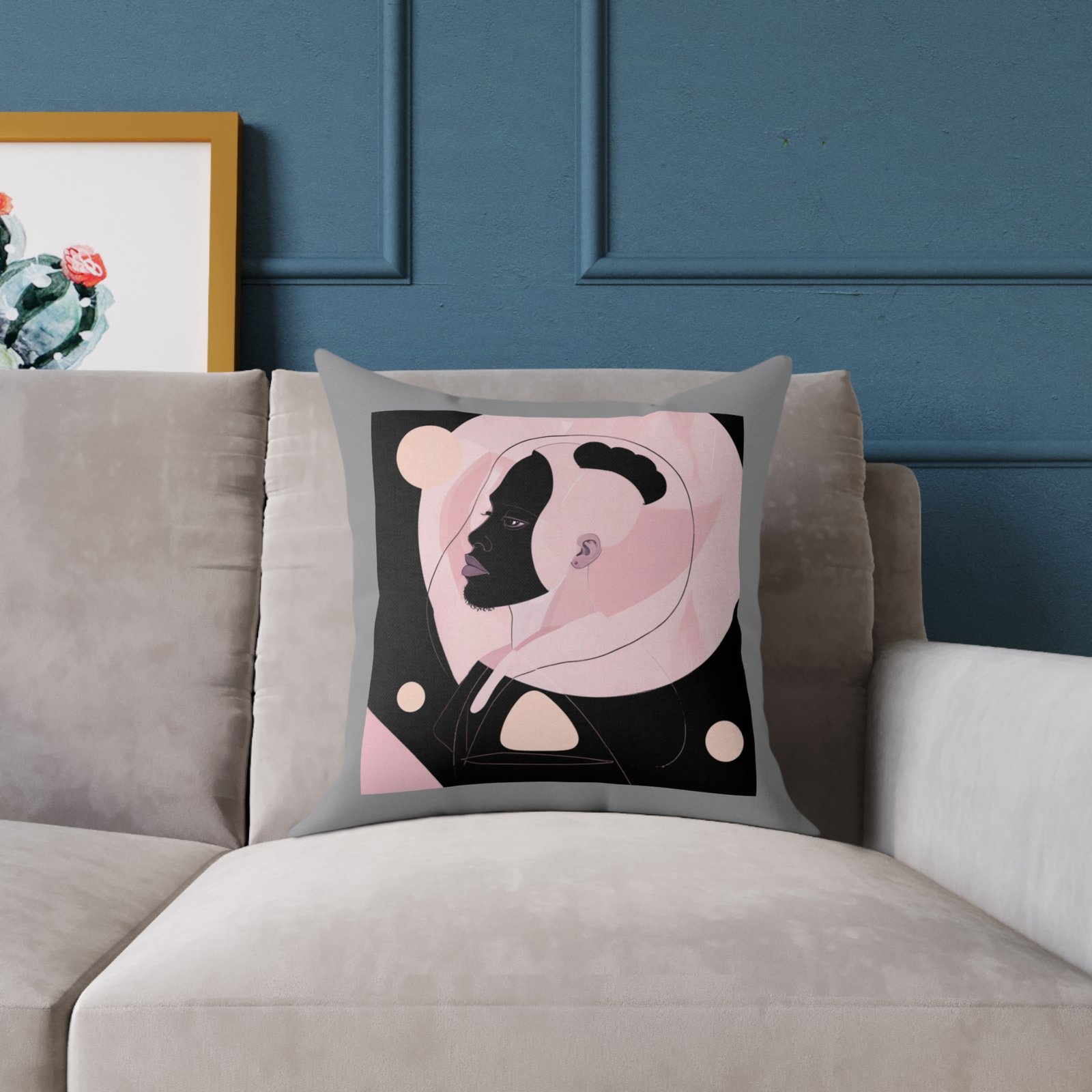 Abstract Square Poly Canvas Pillow - Image 7