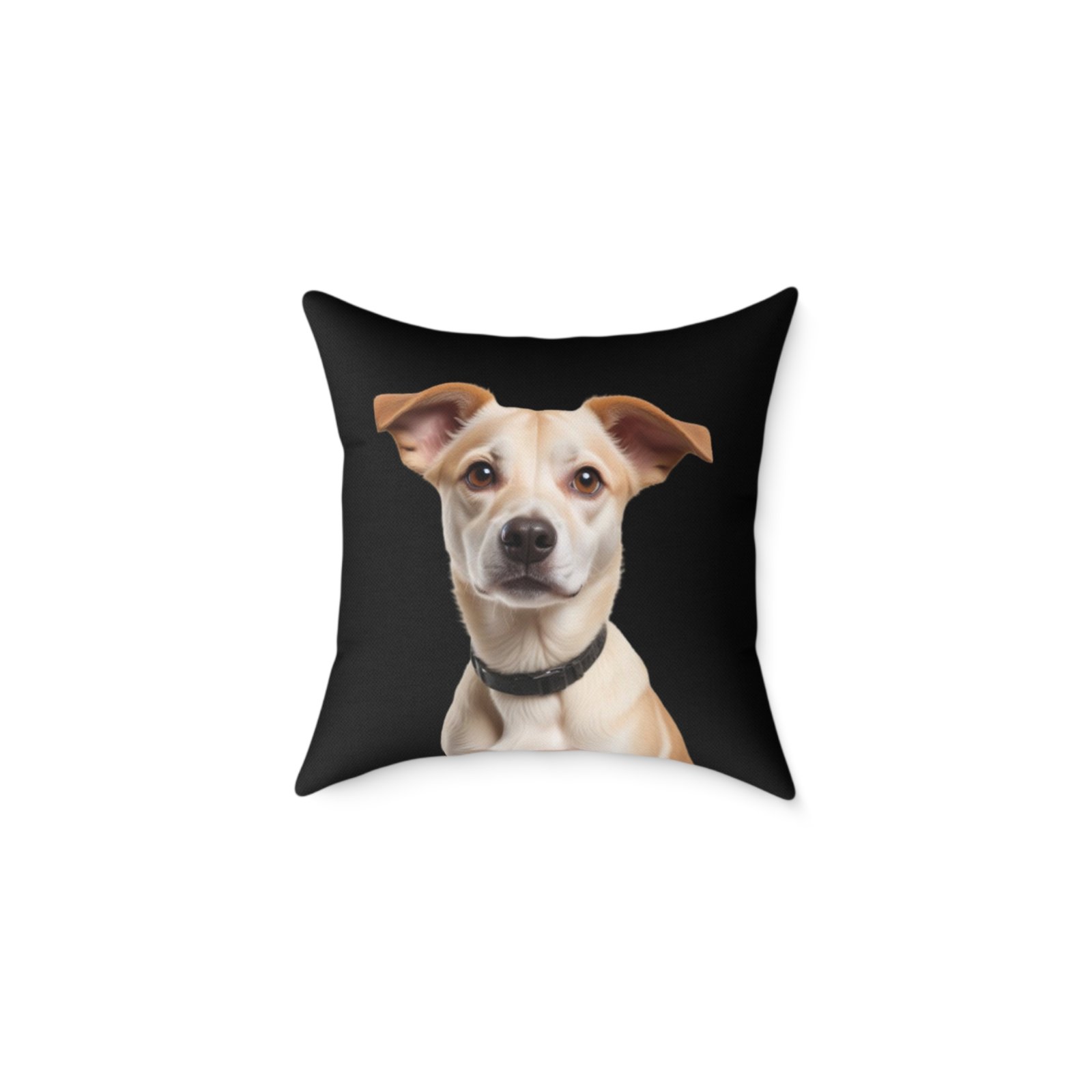 Jack Russell Square Poly Canvas Pillow - Image 5