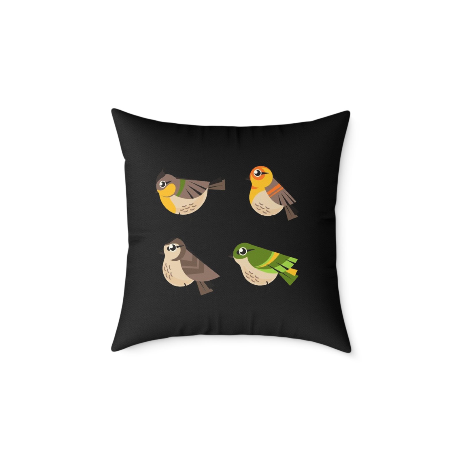 Bird Design Square Poly Canvas Pillow - Image 9
