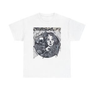 Tattoo Art Unisex Heavy Cotton Tee with Artistic Heart Design - Cool Graphic Tee, Stylish Urban Wear, Casual Outfit, Gift for Art Lovers, [...]