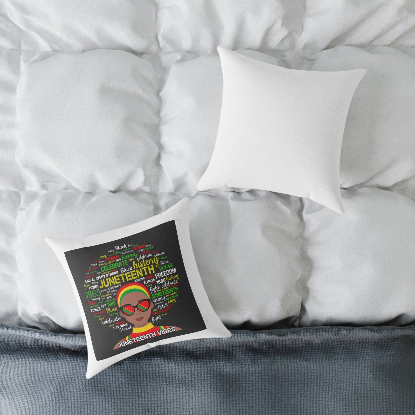 Jamaica Reggae Rasta Music Spliff Cannabis Square Poly Canvas Pillow 08 - Image 4