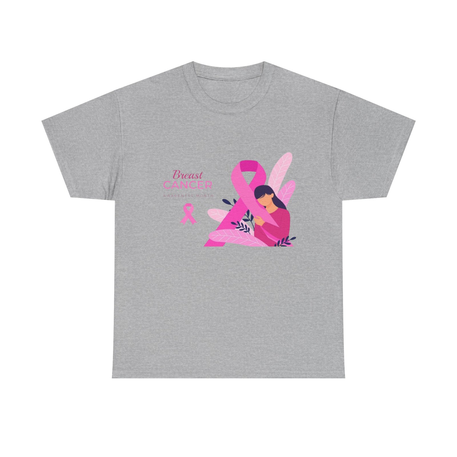 Breast Cancer Awareness Unisex Heavy Cotton Tee - Image 17