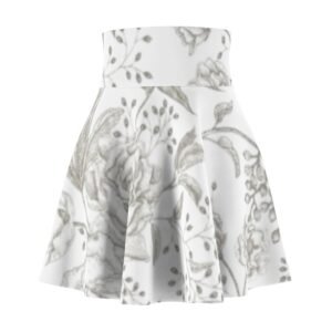 Floral Print Women's Skater Skirt - Boho Chic Style for Spring & Summer