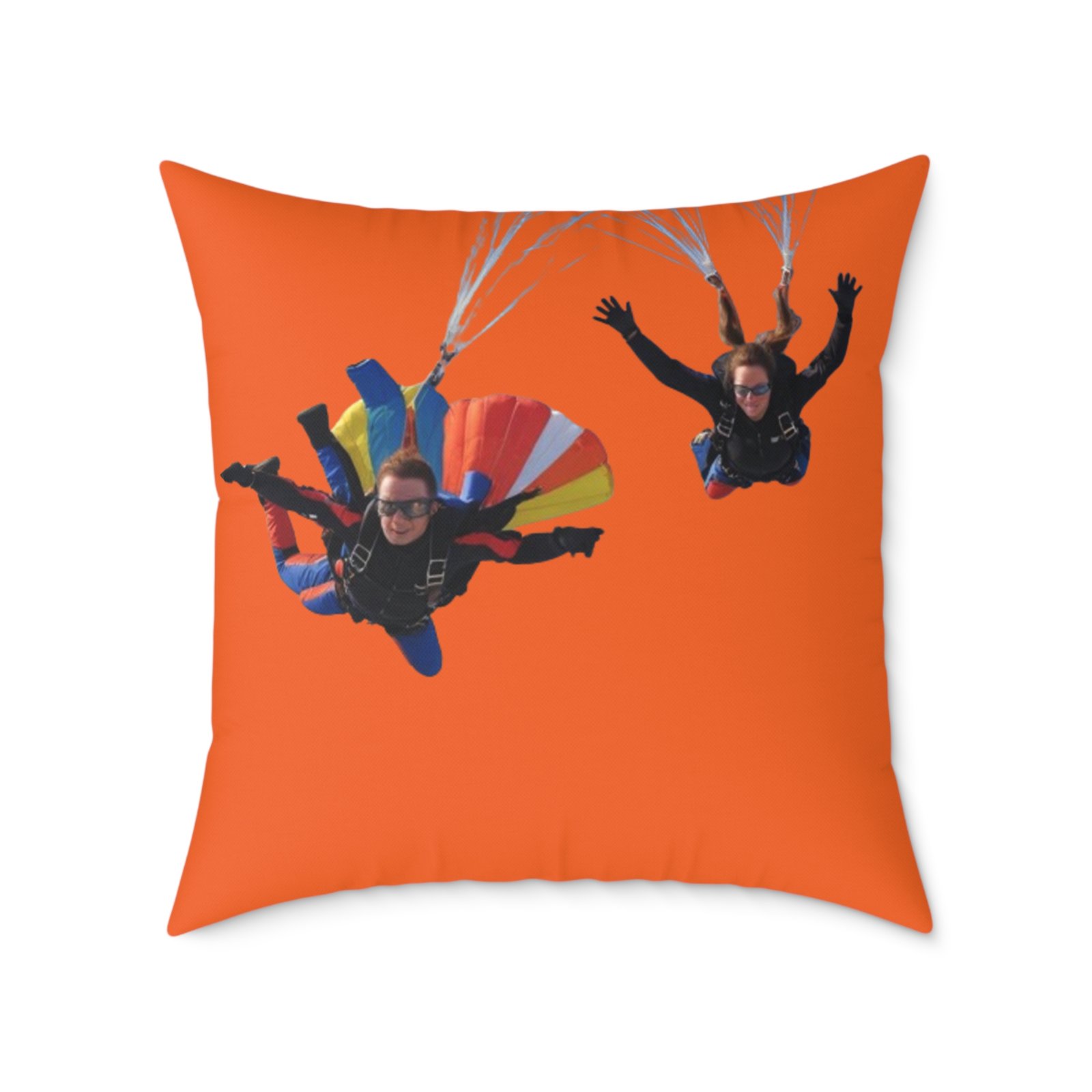 Parachuters Square Poly Canvas Pillow - Image 17