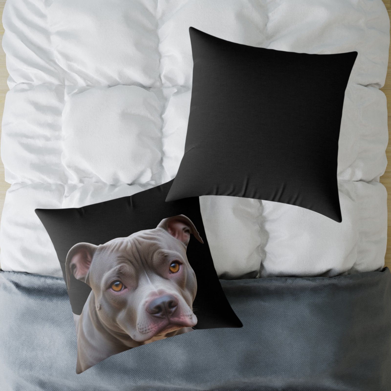 Staffordshire Bull Terrier Square Poly Canvas Pillow - Image 20