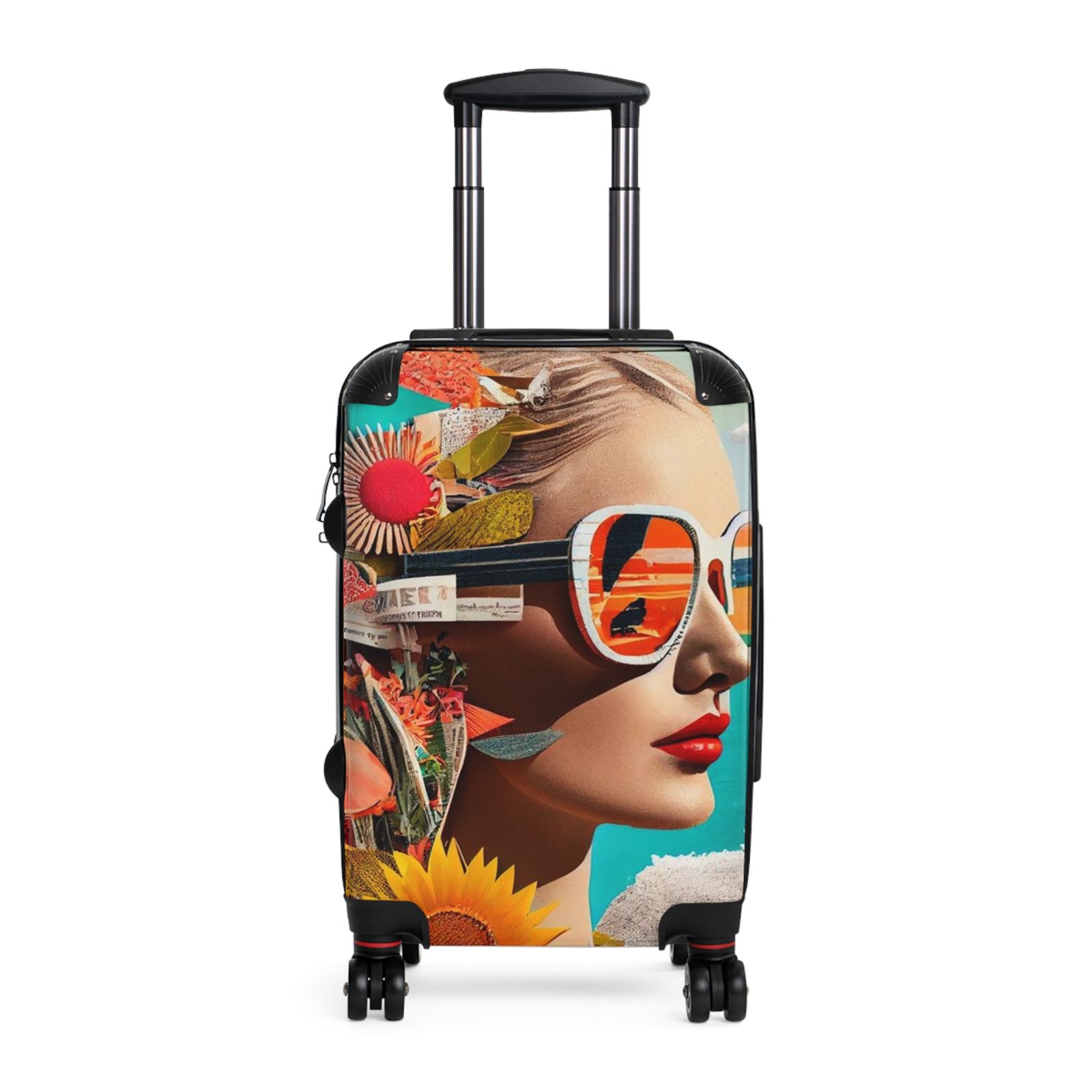 Retro Vintage 70s Prin t Suitcase Flight Case, Vintage Case, Holiday Luggage, Travel Case, Mothers day, Grandma shopping, Beach Case, Teen