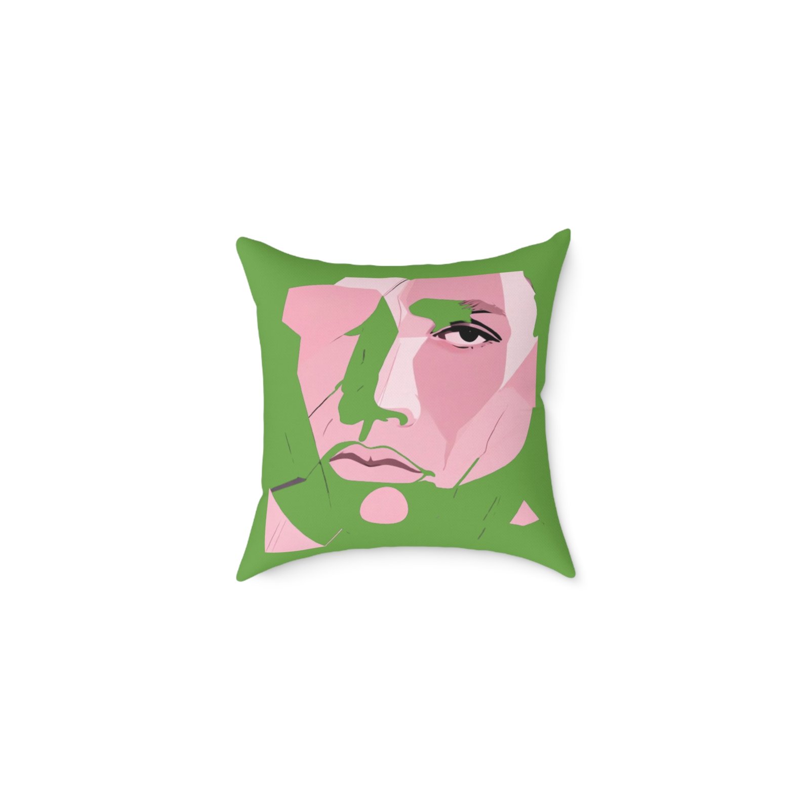 Abstract Square Poly Canvas Pillow