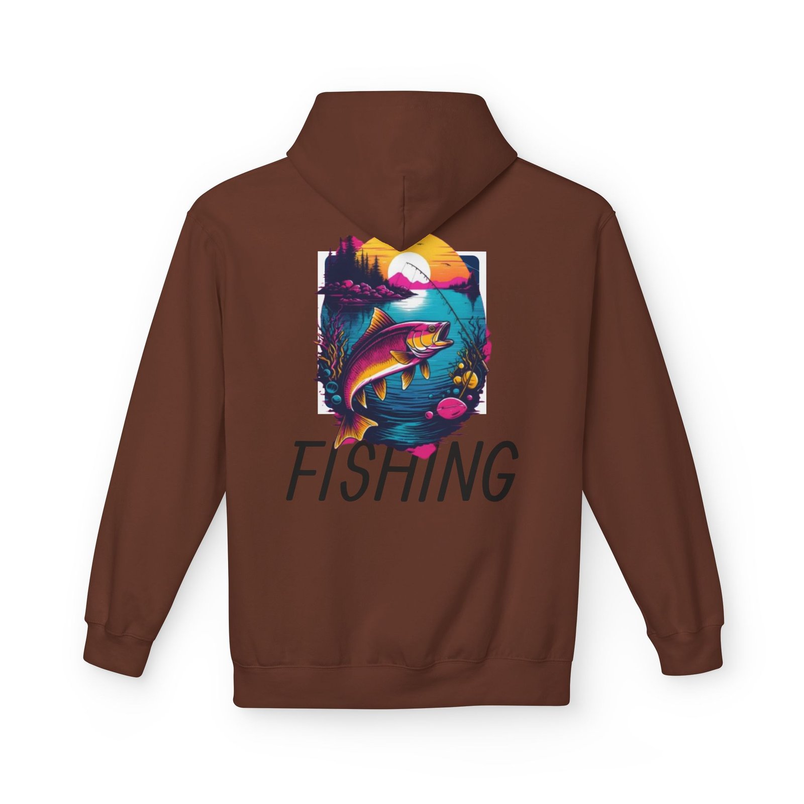 Fishing Adventure Water Sport Fleece Hoodie | Perfect Gift for Anglers, Outdoor Enthusiasts, Fishing Trips, Birthdays, and Summer - Image 10
