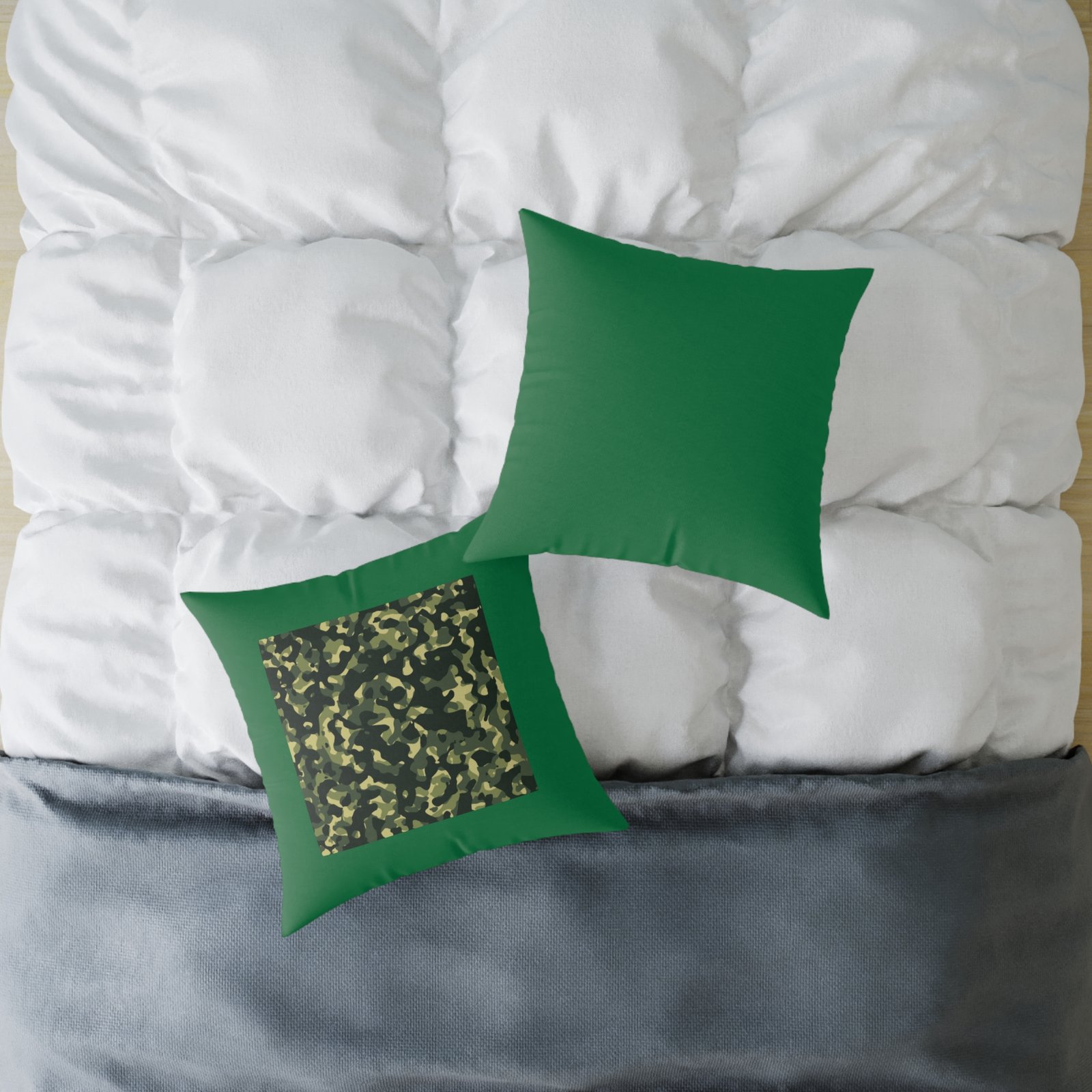 Army Square Poly Canvas Pillow - Image 12
