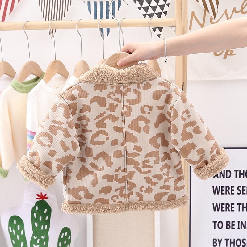 Boys and girls foreign style fur coat warm jacket - Image 7