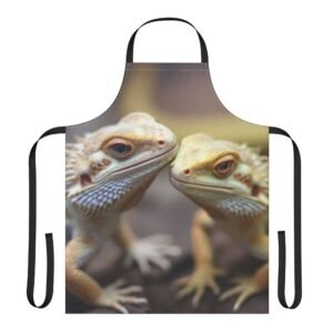 Bearded Dragon  Apron | 5-Color Straps | Perfect for Cooking, BBQ, Gift, Home Decor, Summer Parties, Kitchen Essentials