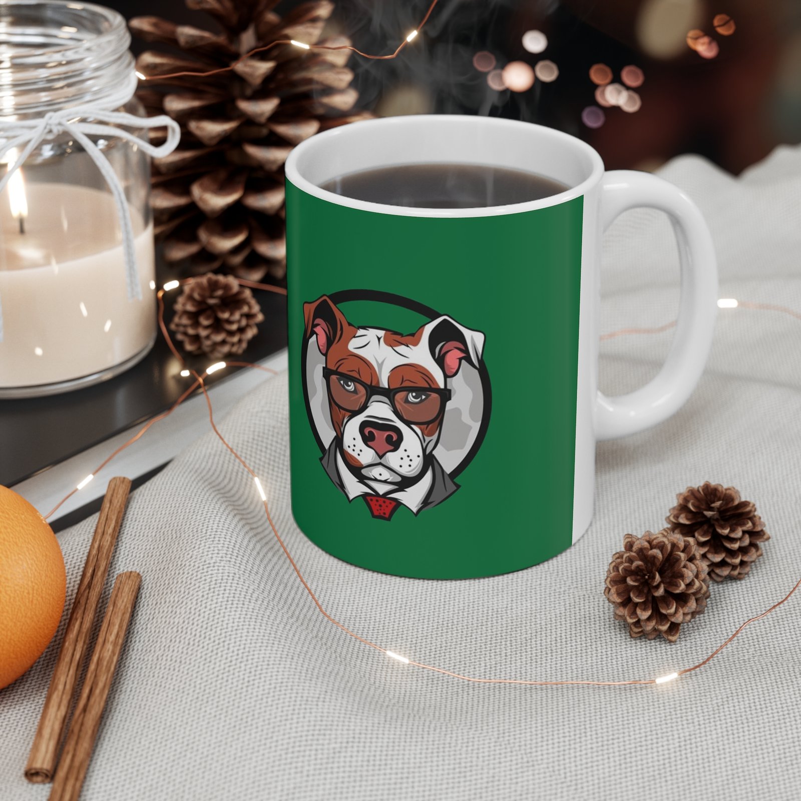 Bull Terrior Ceramic Coffee Cups, 11oz, 15oz - Image 4