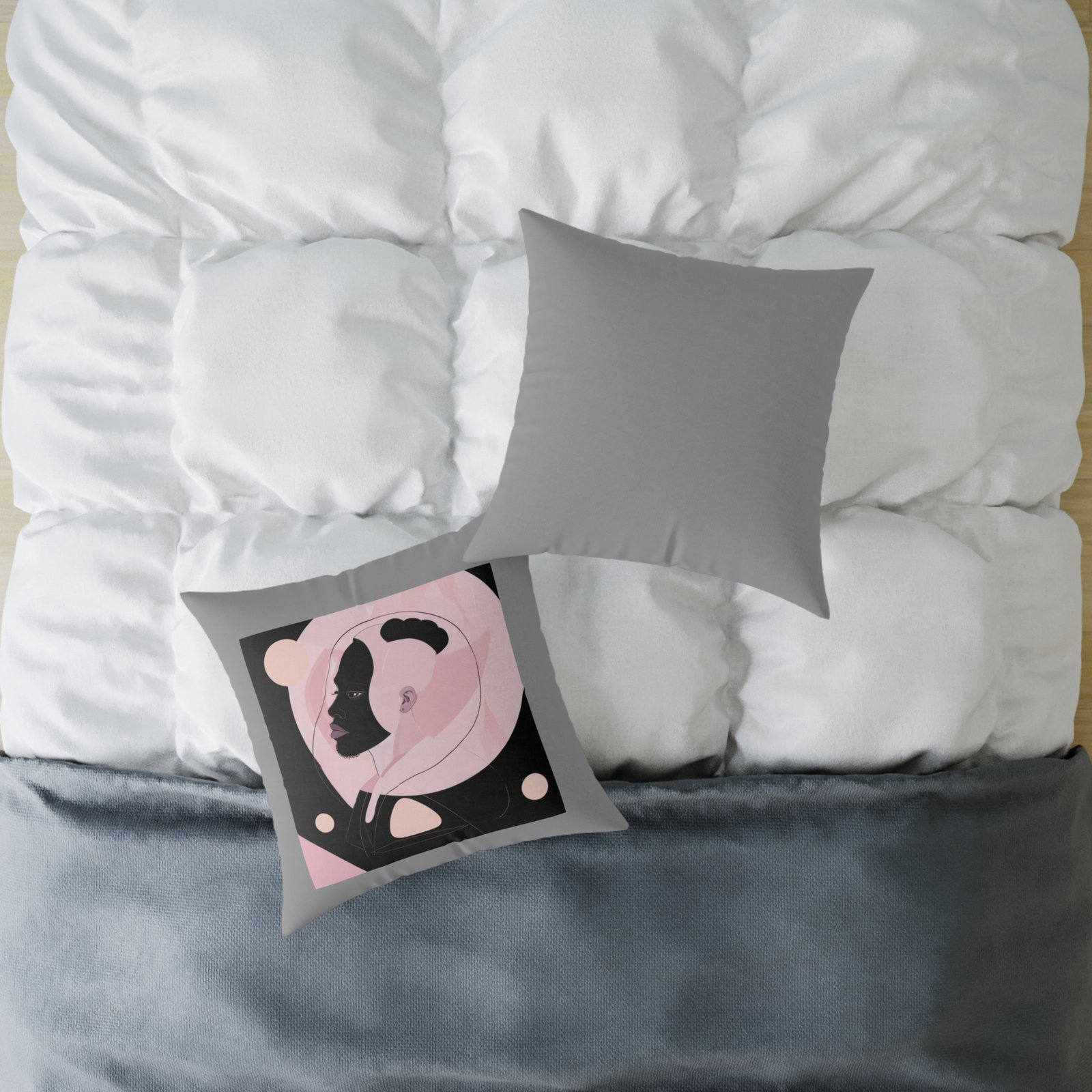 Abstract Square Poly Canvas Pillow - Image 12