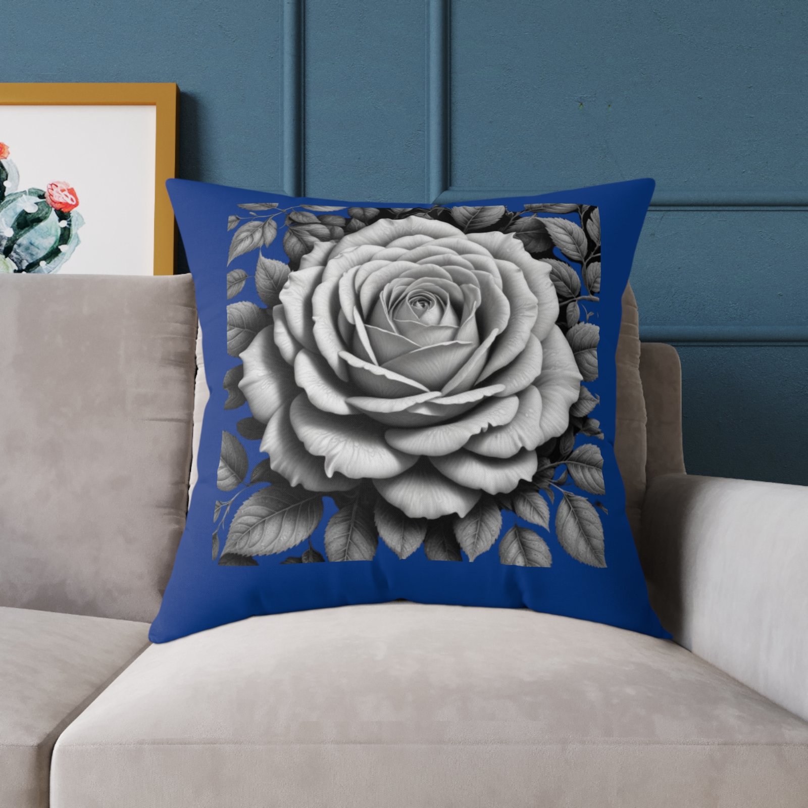 Roses Square Poly Canvas Pillow - Image 19