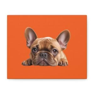 French Bull Dog Canvas Art - 1.25" Stretched Matte Print for Pet Lovers