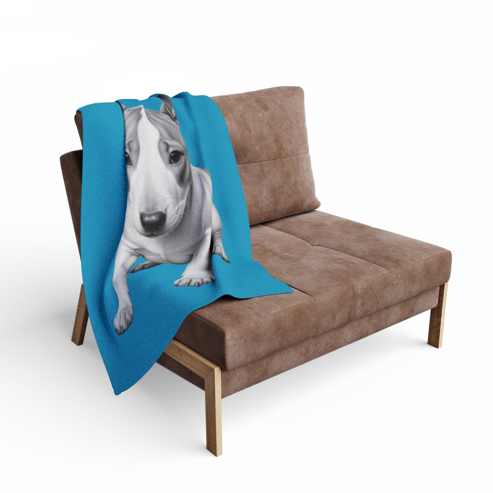 English Bull Terrier Puppy Arctic Fleece Blanket 62 - Image 4