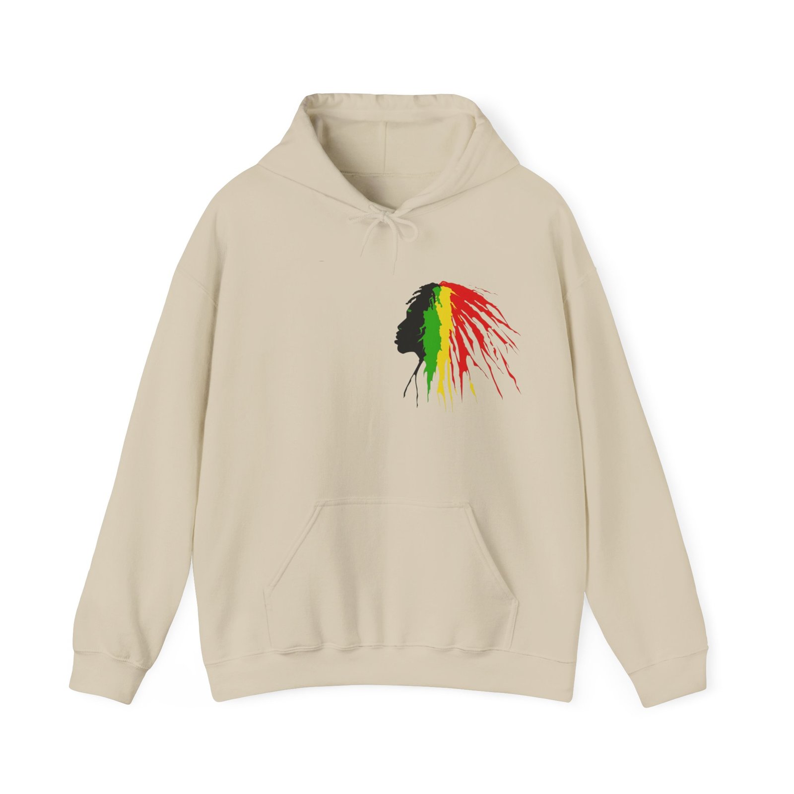 Quote Rasta Reggae Jamaica Hoodie Unisex Heavy Blend™ Hooded Sweatshirt 08 - Image 13