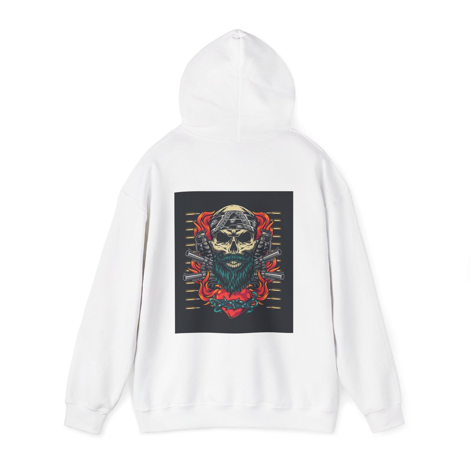 Skull Tattoo Unisex Heavy Blend™ Hooded Sweatshirt - Image 3