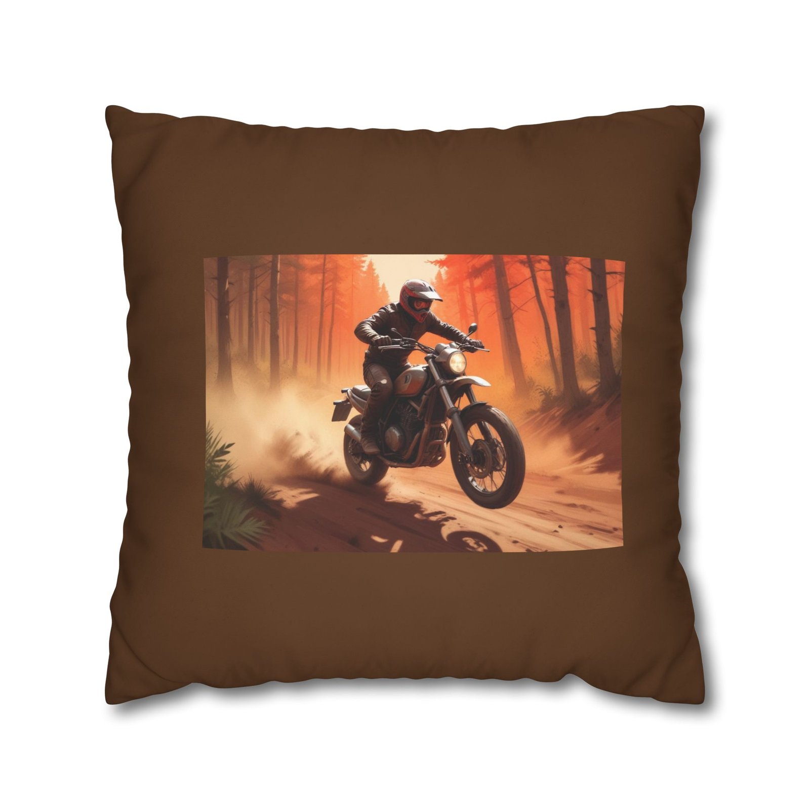 Scrambling Bikes Square Poly Canvas Pillowcase - Image 13
