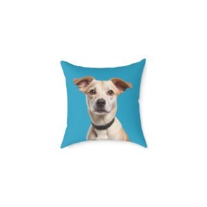 Jack Russell Square Poly Canvas Pillow