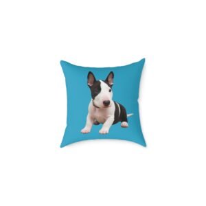 English Bull Terrier Square Poly Canvas Pillow