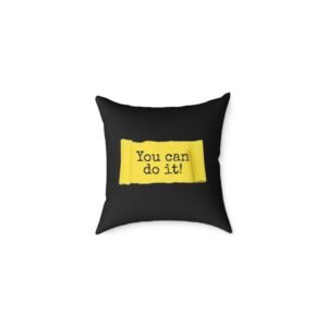 Positivity Self Help Square Poly Canvas Pillow