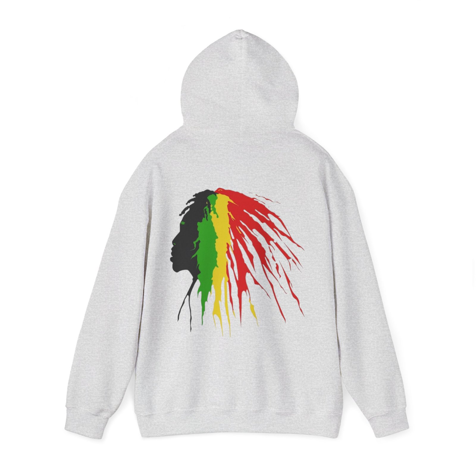 Quote Rasta Reggae Jamaica Hoodie Unisex Heavy Blend™ Hooded Sweatshirt 08 - Image 7
