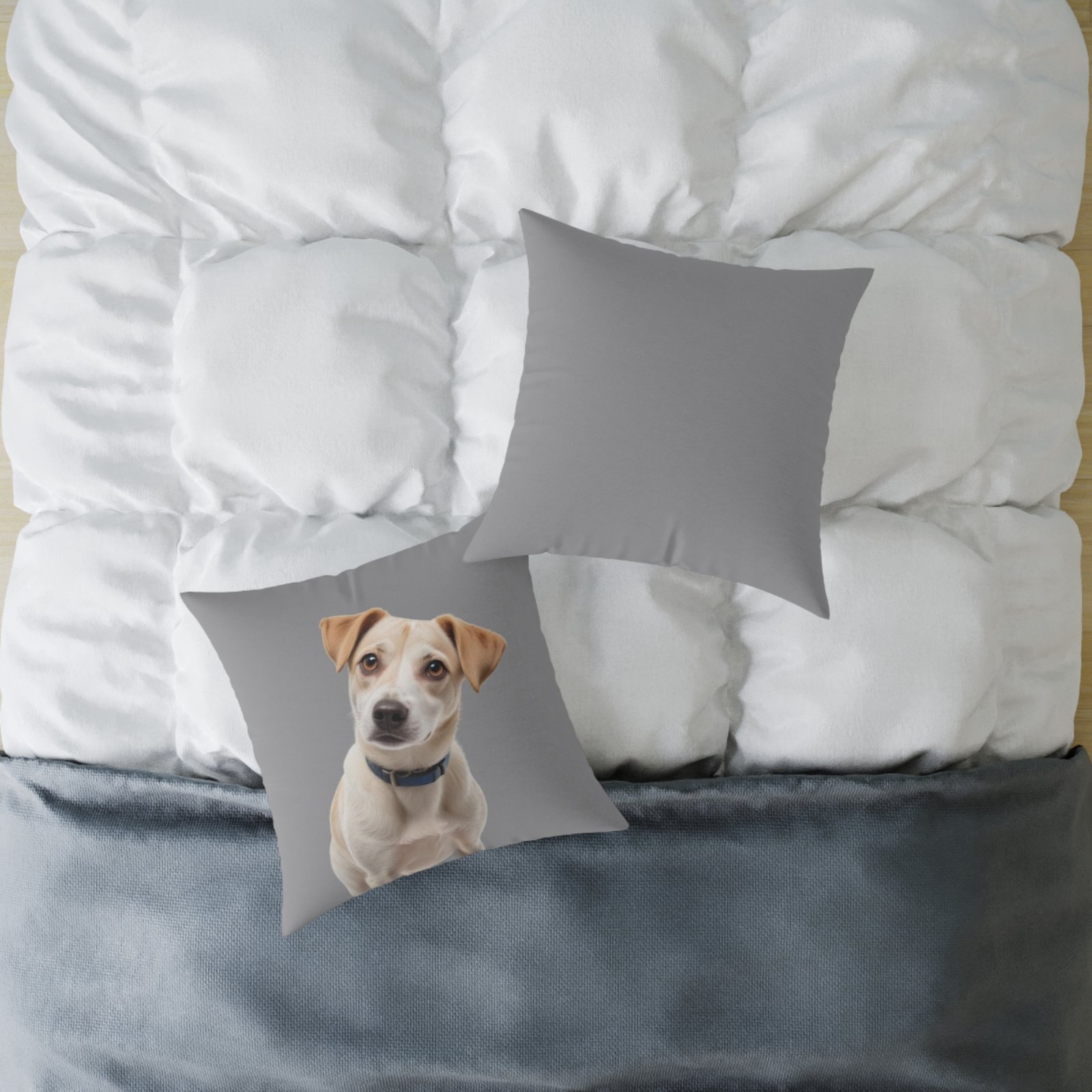 Jack Russell Square Poly Canvas Pillow - Image 12