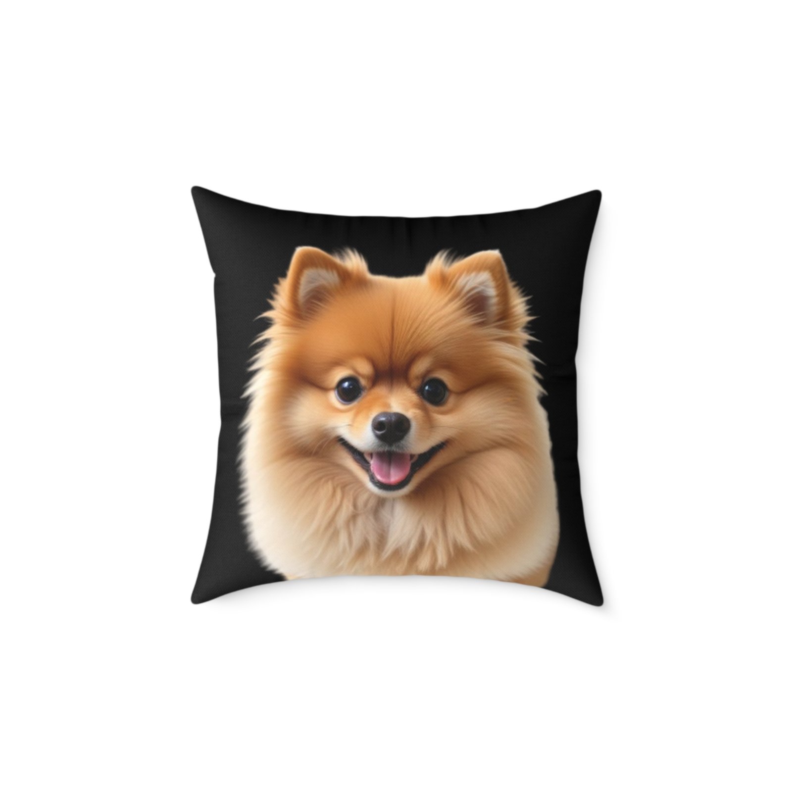 Pomeranian Dog Square Poly Canvas Pillow - Image 9