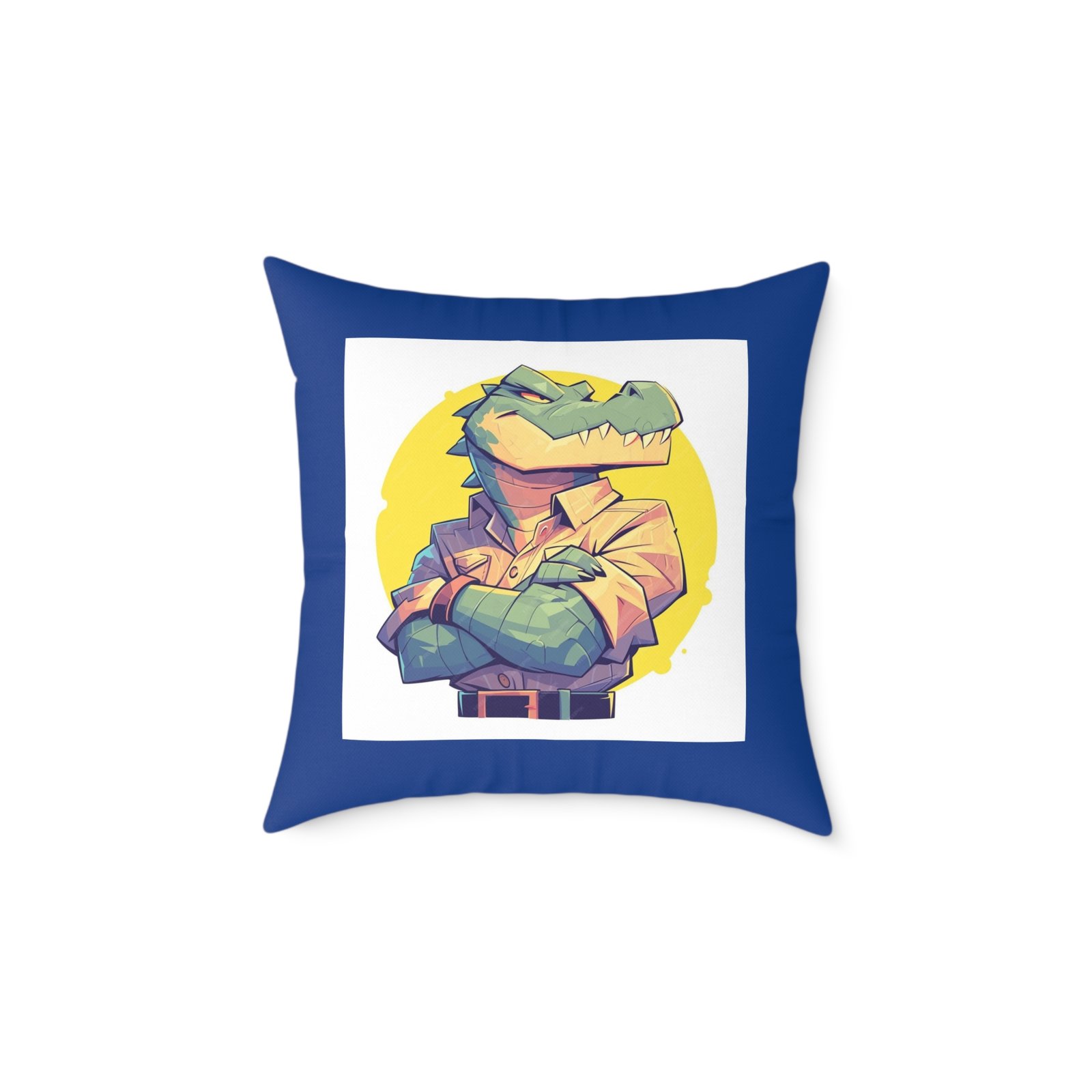 Dinassaur Square Poly Canvas Pillow - Image 9