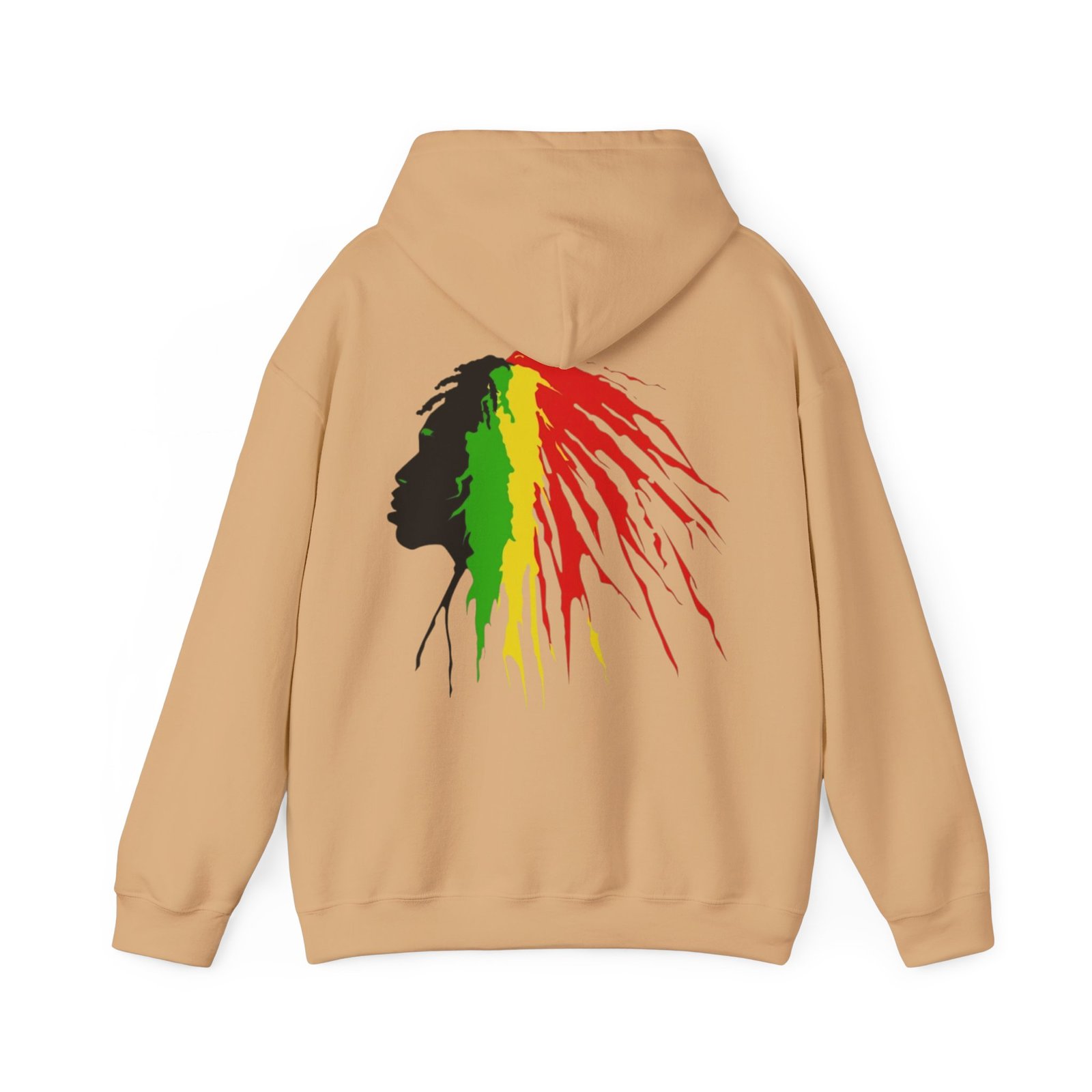 Quote Rasta Reggae Jamaica Hoodie Unisex Heavy Blend™ Hooded Sweatshirt 08 - Image 22