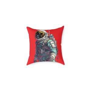 Astronaut Square Poly Canvas Pillow