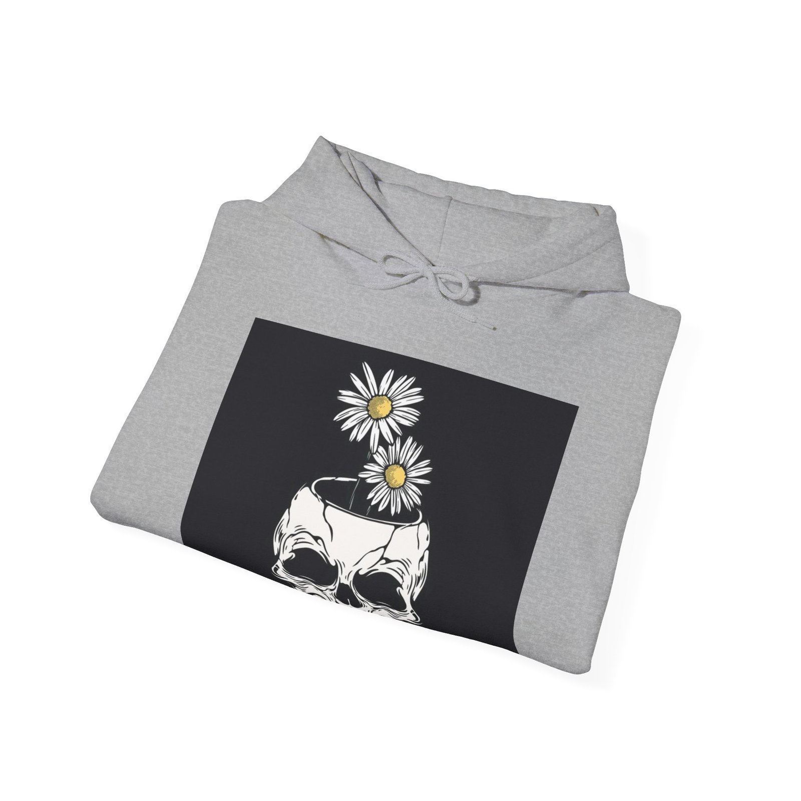 Skull Roses Tattoo Flowers Hoodie, Gothic Sweatshirt, Edgy Pullover, Dark Floral - Image 20