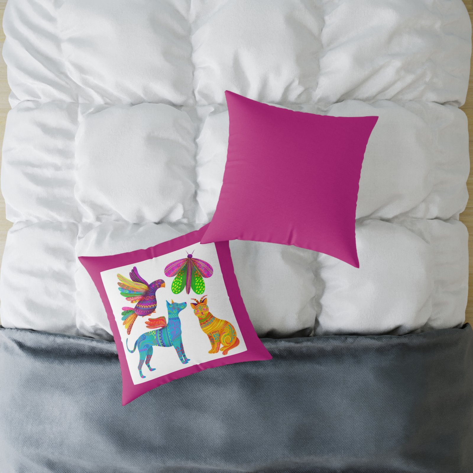 Mexico Square Poly Canvas Pillow - Image 12