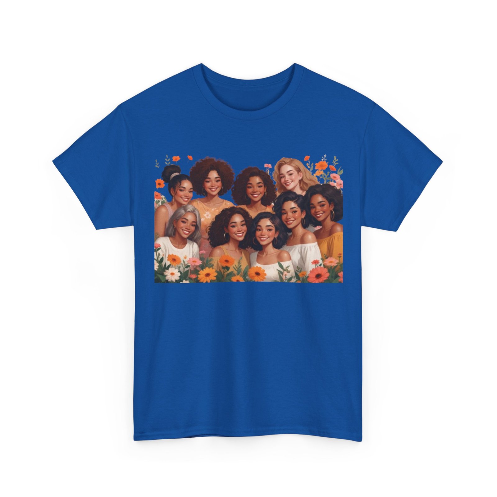 Among The Flowers Unisex Heavy Cotton Tee - Image 51