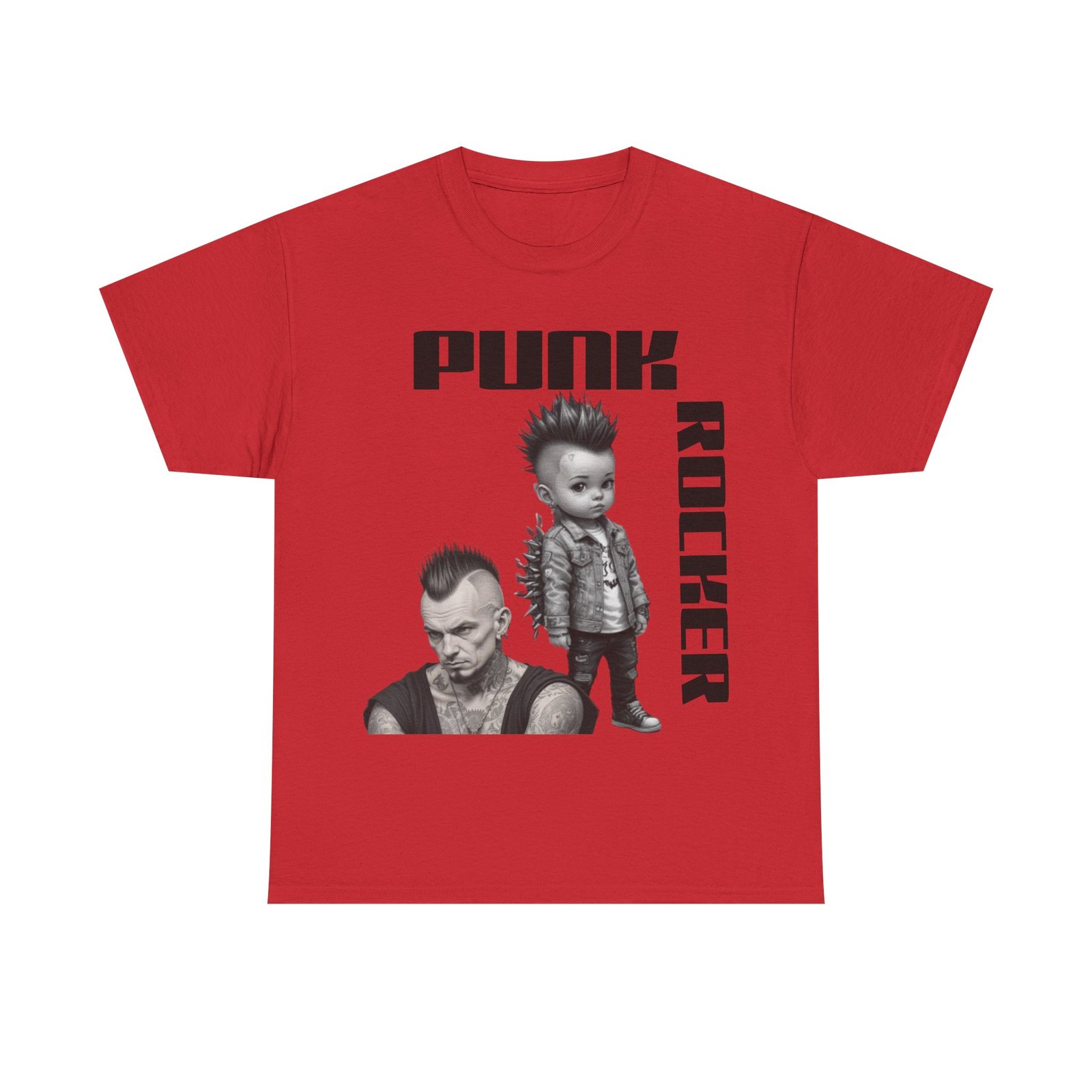 Punk Mother Daughter Father Son Grandparents Grandkids Matching Unisex Heavy Cotton Tee - Image 69
