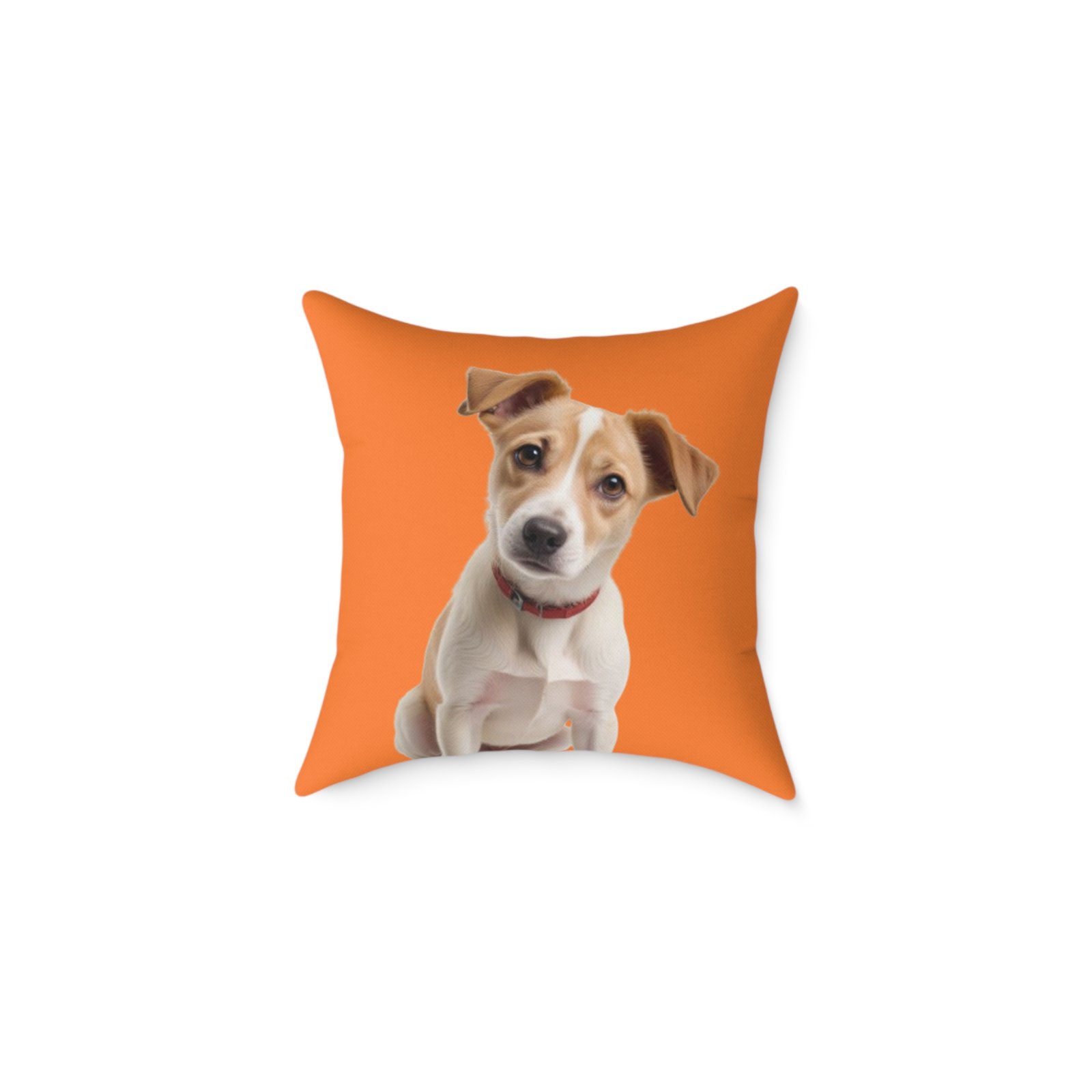 Jack Russell Square Poly Canvas Pillow - Image 5