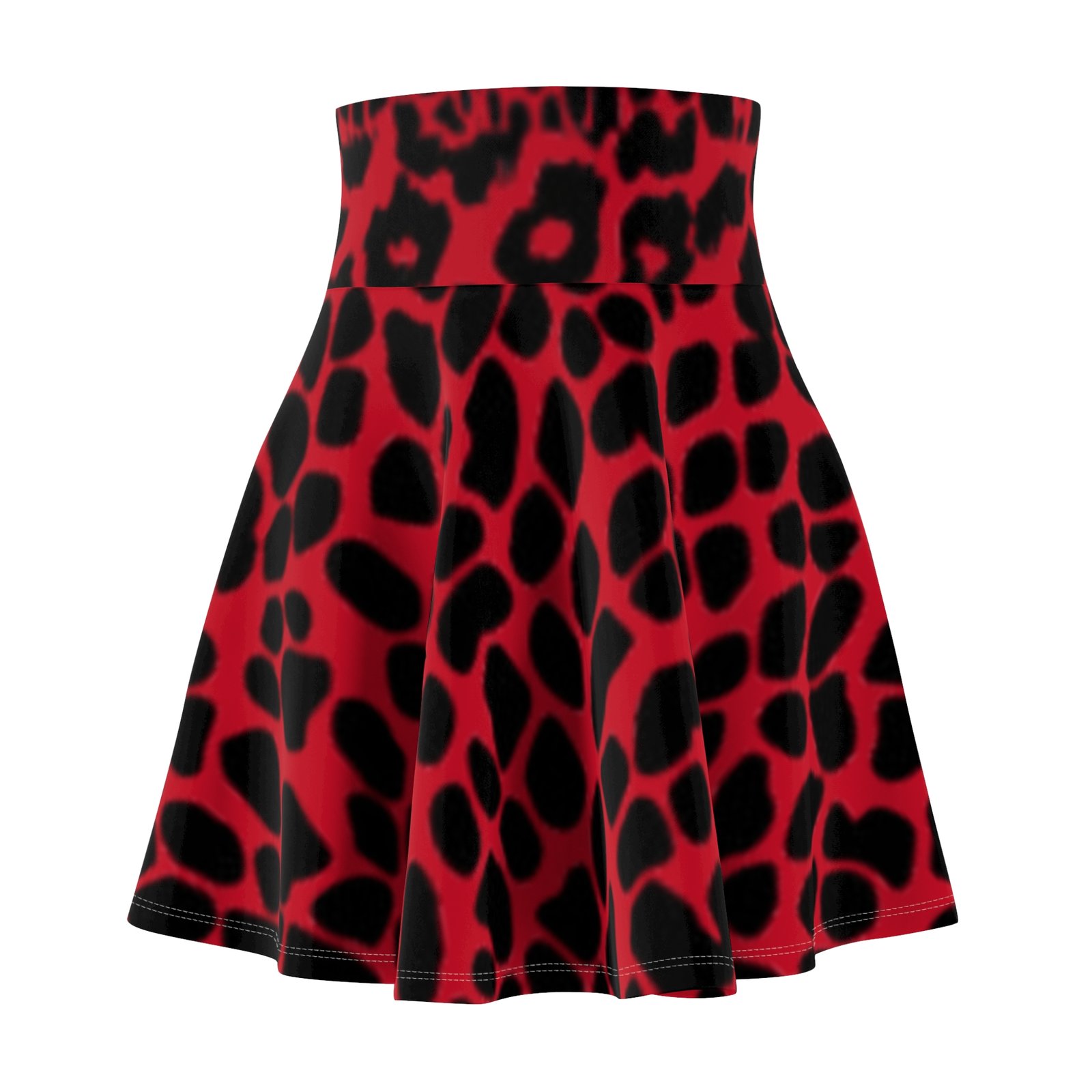 Print Women's Skater Skirt - Boho Chic Style for Spring & Summer