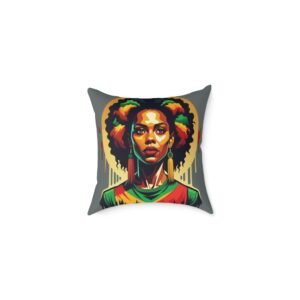 Jamaica Reggae Rasta Music Spliff Cannabis Square Poly Canvas Pillow 08