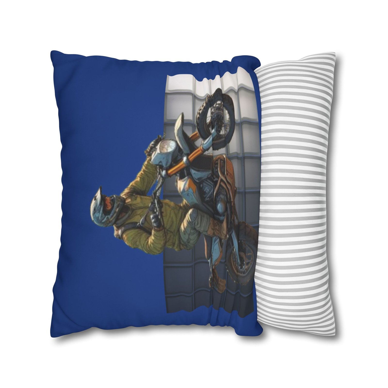 Scrambling Bikes Square Poly Canvas Pillowcase - Image 14